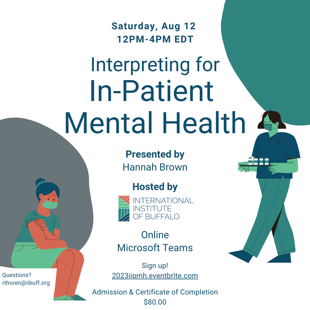 Virtual Training: Interpreting for In-Patient Mental Health 